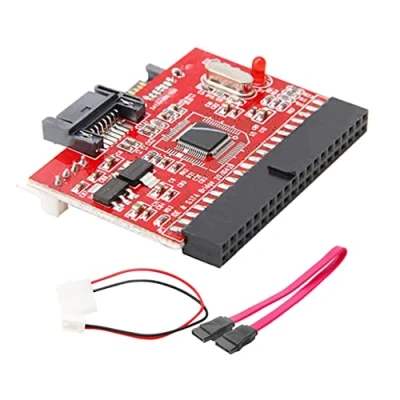 Immagine di Adattatore Convertitore da 40 Pin IDE a SATA, SATA IDE, Scheda di Conversione Bidirezionale per Disco Rigido