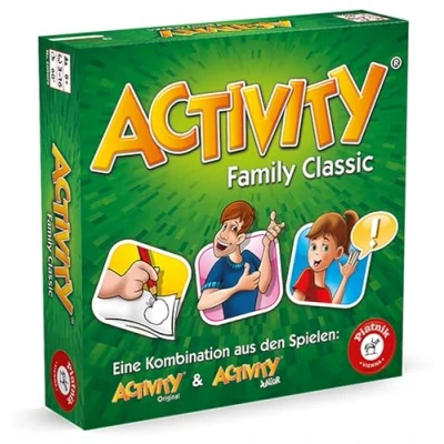 Immagine di Piatnik 6050 Activity Family Classic il gioco classico come famiglia Junior e carte originali a partire dagli 8 anni, per 3 16 giocatori, pantomime, disegno, feste