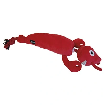 Immagine di Gloria Stuffed Dog Taglia 55 cm Teddy Sebastian Toy Peluche con Suono Texture Morbida Altamente Resistente Ideale per Cani Medi Rosso