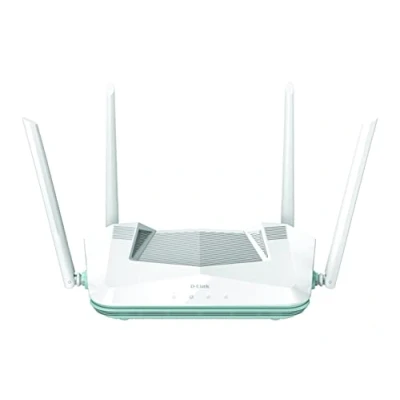 Immagine di D Link R32 Router Smart EAGLE PRO AI AX3200 con Wi Fi Mesh, Traffic Optimaser AI, Parental Control, Porte Gigabit, MU MIMO, 1024 QAM, OFDMA, WPA3. Funziona Alexa/Assistente Google.