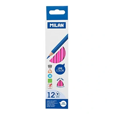 Immagine di Scatola 12 matite triangolari di colore rosa