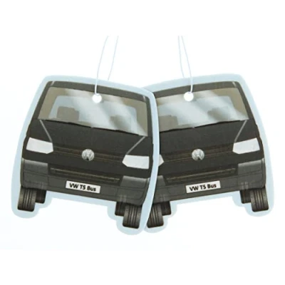 Immagine di BRISA VW Collection Volkswagen Deodorante per Auto Profumatore Fragranza Campervan T5 Bus design (Energy/Nero/Set di 2)
