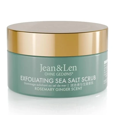 Immagine di Jean &amp; Len Antiossidante Sugar Scrub Rosemary Ginger per un&#039;esperienza di pulizia profumata, con oli ricchi, crogiolo alta qualità, peeling senza parabeni e siliconi, 200 ml