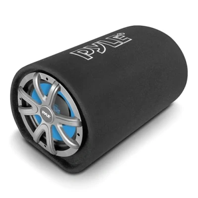Immagine di Pyle Altoparlanti Auto Subwoofer 20 Centimetri Rivestito in Moquette, Speaker 400 Watt Potenza Audio, Cassa Audio 5 Bobina Alluminio, 4 Ohm, 30Hz 700kHz, Nero