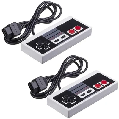 Immagine di Link e : 2 X Gamepad di Ricambio Compatibile con la Console Nintendo NES Originale