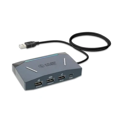 Immagine di IOGEAR KeyMander 2 Adattatore tastiera mouse di precisione per Xbox One, 360, Series X/S, PS5, PS4 e Nintendo Switch Plus Controller crossover, console gioco PC