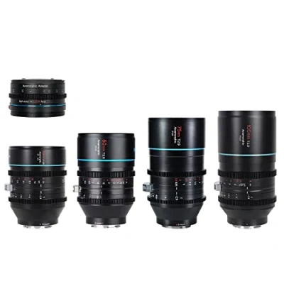 Immagine di SIRUI T2.9 1.6X Vollformat E Mount Anamorphoten Set mit 1.25x Adapter (35mm,50mm,75mm,100mm)