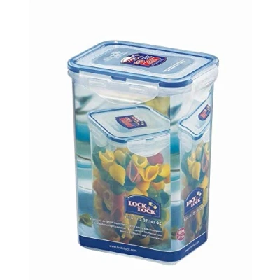 Immagine di Lock &amp; Set di 6 contenitori per alimenti, trasparenti, 1,3 l, 135 x 102 185 mm