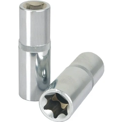 Immagine di KS TOOLS Serie di bussole DIN 3120, ISO 1174 E6 Acciaio al cromo vanadio Torx esterno, Profilo E zigrinato 918.2403