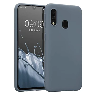 Immagine di kwmobile Custodia Compatibile con Samsung Galaxy A40 Cover Back Case per Smartphone in Silicone TPU Protezione Gommata ardesia scuro