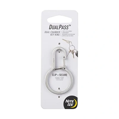 Immagine di Nite Ize DualPass Portachiavi a doppia camera alternativo per chiavi di casa e auto