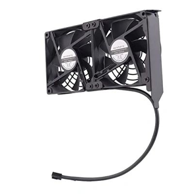 Immagine di euroharry Ventola della scheda grafica 2 x 92 mm a flusso d&#039;aria elevato, Raffreddatore staffa PCI GPU ， supporta 5V, 7V, 12V la madre