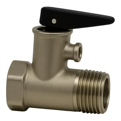 Immagine di Rimex Valvola Di Sicurezza 1/2 Pollice Sovrapressione In Ottone Per Caldaie Valvole Scaldabagni Con Guarnizione E Membrana EPDM Non Ritorno