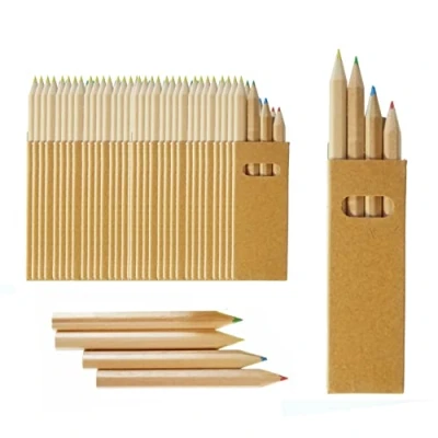 Immagine di Partituki 50 Sets di Matite Colorate per Bambini Ciascuno con 4 Mini Crayon. Bomboniere, Scolastiche e Regalini Fine Festa Compleanno