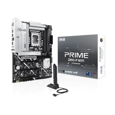 Immagine di ASUS Intel PRIME Z890 P WIFI, Scheda madre ATX, 14+1+2+1 Fasi di Alimentazione, Slot DDR5, PCIe 5.0, GPU Nuova Generazione, Porta USB C Thunderbolt 4, Wi Fi 7, Q Antenna