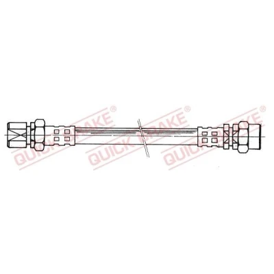 Immagine di QUICK BRAKE 26.001 Tubi Freno 375mm M10x1 con filettatura interna