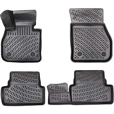 Immagine di Design 3D Set di tappetini in gomma per DS3 2009 2017, con bordo extra alto 5 cm
