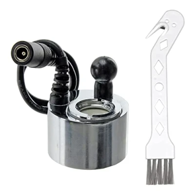 Immagine di SPARES2GO Trasduttore a disco riscaldatore Opti Myst in vetro RM 1220 compatibile con fuoco elettrico parete Dimplex + spazzola di pulizia