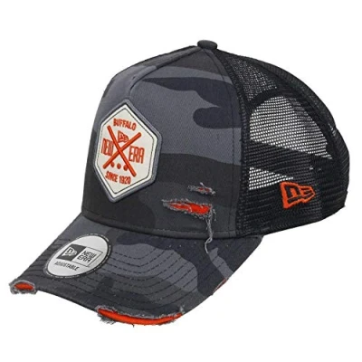 Immagine di New Era Frayed Patch Midnight Camo A Frame Adjustable Trucker cap One Size