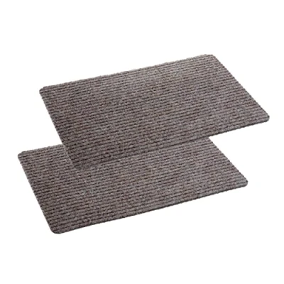 Immagine di Astra zerbino interno beige tappetino antisdrucciolo 40x60 cm set di 2 idrorepellente Rib Line resistente antistatico