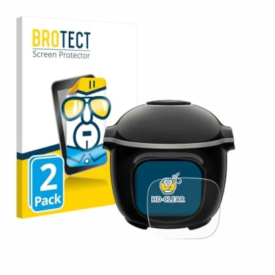 Immagine di brotect Pellicola Protettiva per Moulinex Cookeo Touch Protezione Schermo (2 Pezzi) [Trasparente, Anti Impronte]
