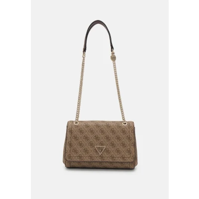Immagine di Guess Noelle Girlfriend Satchel Borsa a mano, Donna, Taglia: One Size, Latte/brown