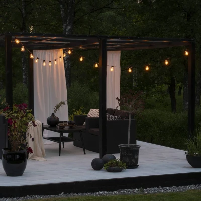 Immagine di Konstsmide 2379 800 Luce per feste e palchi Interno/esterno ERP: G (A G) rete elettrica Numero di lampadine 10 LED (monocolore) Ambra Lunghezza illuminata: