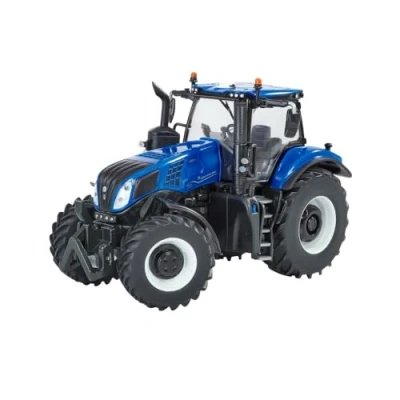 Immagine di Britains New Holland T8.435 Genesis 43339, accessorio da collezione per trattori, compatibile con animali e giocattoli in scala 1:32, adatto collezionisti bambini, dai 3 anni su, multicolore
