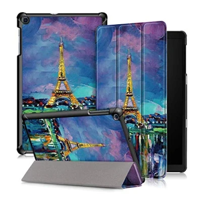 Immagine di Xuanbeier Custodia Ultra Sottile Compatibile con Samsung Galaxy Tab A 10.1 SM T510 T515, stagna per Versione 2019,Tower c