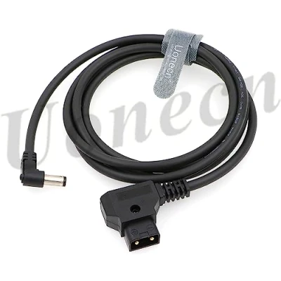 Immagine di Uonecn Anton Bauer Cavo di Alimentazione da D tap a DC 2.1 12V ad Angolo Retto per Monitor LCD KiPRO 1,5 M
