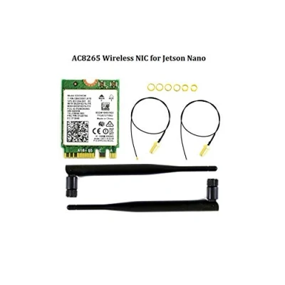 Immagine di AC8265 Wireless NIC Dual Mode Card for Jetson Nano, Supports 2.4GHz / 5GHz Band WiFi and Bluetooth 4.2, 300Mbps 867Mbps, Support Linux, Windows 10/8.1/8/7