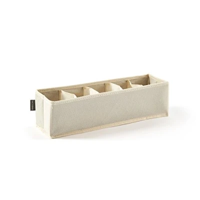 Immagine di Perfetto Più Easybox Organizer Cassetto Tnt 5 Posti, Tessuto, Ecru, 12.0x40.0x11.0 Cm