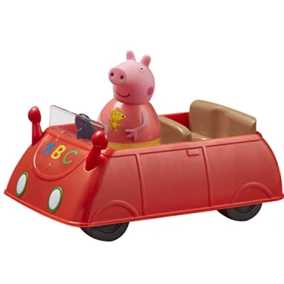 Immagine di Peppa Pig Weebles Push Along Wobbily Car, First toy, preschool imaginative play, gift for 18 months+