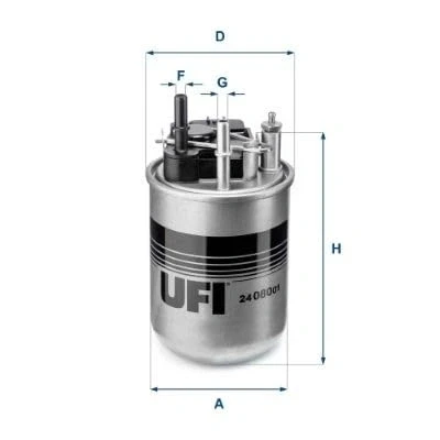 Immagine di UFI 24.080.01 filtro Carburante Cartuccia 8 NISSAN: Juke