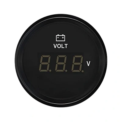 Immagine di ELING Voltmetro Digitale 8 32V Con Retroilluminazione 52mm(2&quot;) 12V 24Volt per Auto Moto