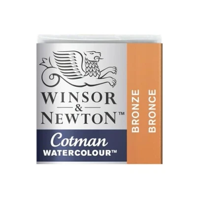 Immagine di Winsor &amp; Newton Cotman 0301058 Pittura ad acquerello, colori vivaci e di alta qualità con ottime caratteristiche lavorazione, ciotola 1/2 bronzo