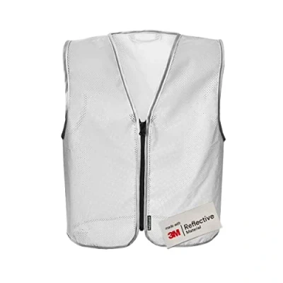 Immagine di Salzmann 3M Gilet rifrangente per bambini Realizzato con materiale catarifrangente Argento (tessuto a rete)