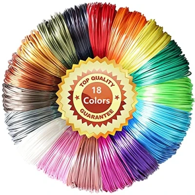 Immagine di LELYFIT 3D Forming Pen Filament PLA 1,75 mm, 5 Metri Per Colore, 90 in Totale, Adatto Alla Maggior Parte Delle Penne E Stampanti Materiale Hobby Creativo (18 Colori)