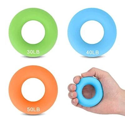 Immagine di CORTNEY 3 Pezzi Rafforzatore Della Presa Mano, Hand Grip Avambracci Attrezzi Attrezzo Ginnico per Avambraccio e Dita Esercizi di Allenamento Muscolare, Arrampicata, Sollievo Dallo Stress