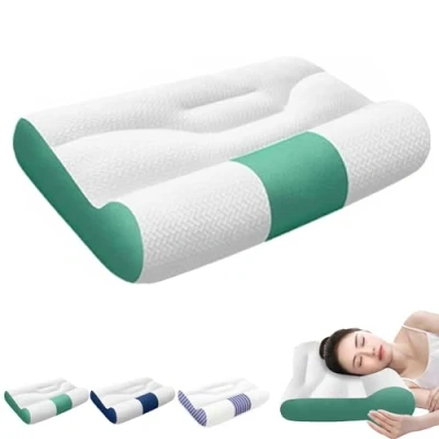 Immagine di RENTANAC Nimecal Ergonomic Goose Down Pillow, Sleep Enhancing Cervical Support Comfort Memory Foam Soft Pillow for Bedroom