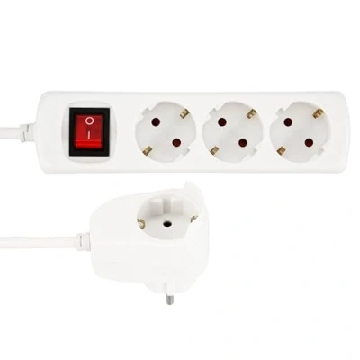 Immagine di REV Ritter 0012392114 Ciabatta elettrica a 3 ingressi Powersplit, 2 m, colore bianco