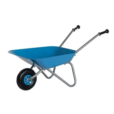 Immagine di Rolly Toys carriola per bambini (colore blu/argento, da giardino, in metallo, giocattolo dai 2,5 anni su, portata fino a 25 kg, attrezzi giardino azzurro