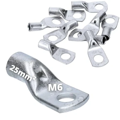Immagine di 10 pezzi Cembre A5 della m6 Scarpa tubo cavo 25 mm² unisoliert in rame stagnato