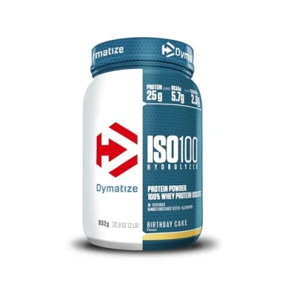 Immagine di Dymatize ISO 100 Hydrolyzed Birthday Cake 932g Proteine del siero di latte idrolizzate e isolate in polvere