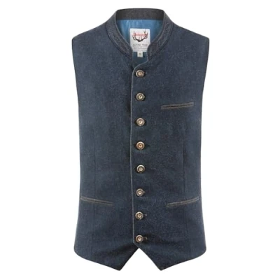 Immagine di Stockerpoint Weste Sirius Trachtenwesten, Blu (Dunk E L Blau/Grau Dunk Blau/Grau), XXX Large (Taglia Produttore: 60) Uomo