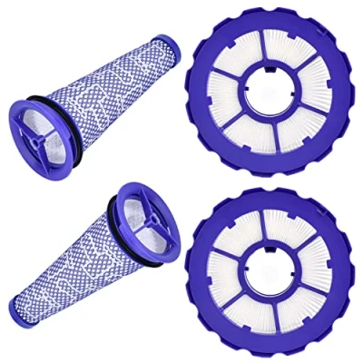 Immagine di Syxtidy Confezione da 2 filtri di ricambio Hepa Post &amp; kit pre filtro lavabile per Dyson DC50, Animal e Multi Floor aspirapolvere completo, # 965081 01 965080