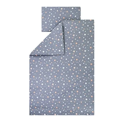 Immagine di Julius Zöllner Biancheria da letto in jersey per bambini, 100 x 135 + 40 60 cm, set 2 pezzi, copripiumino e federa, 100% di cotone, con chiusura lampo, standard by Oeko TEX, Shiny