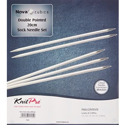 Immagine di KnitPro Nova Cubics Doppio Appunti (20 cm, 2,50 5,00 mm) Aghi da Maglieria Set 1 unità