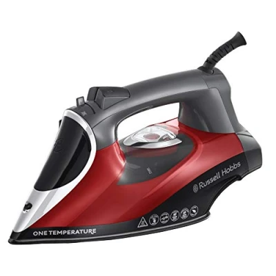 Immagine di Russell Hobbs Ferro da Stiro Temperatura per tutti i tessuti 2600W, Colpo di Vapore Extra 210 g/min, Piastra in Ceramica Tormalina, Autopulente, Anticalcare, One Ottimo Temperatura,25090 56