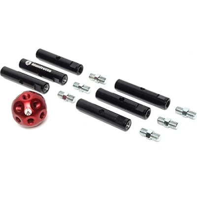 Immagine di Manfrotto MSY0580A Dado Accessorio con Sfera e 6 Perni, 18 Fori da 3/8 Pollici 3 Tubi, Multicolore